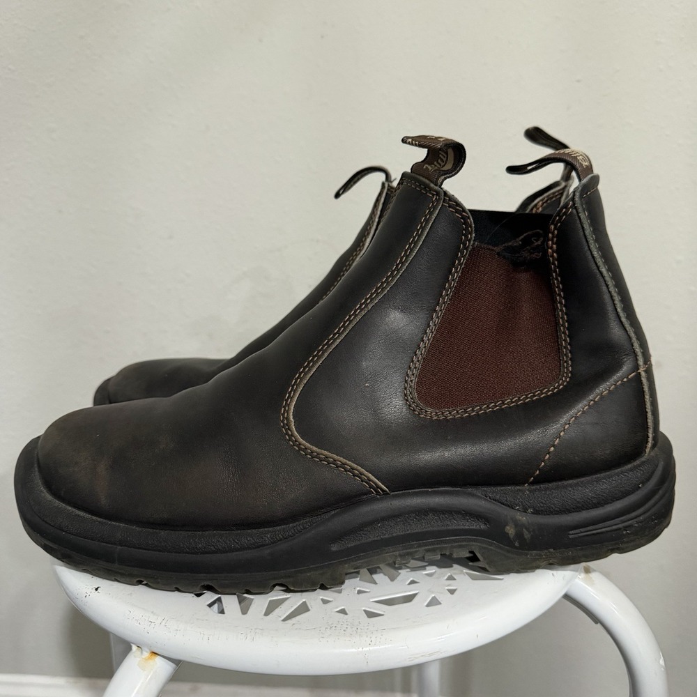 Blundstone Work & Soft Toe Leather Chelsea Boots Mens 10.5 AU/ 11.5 US